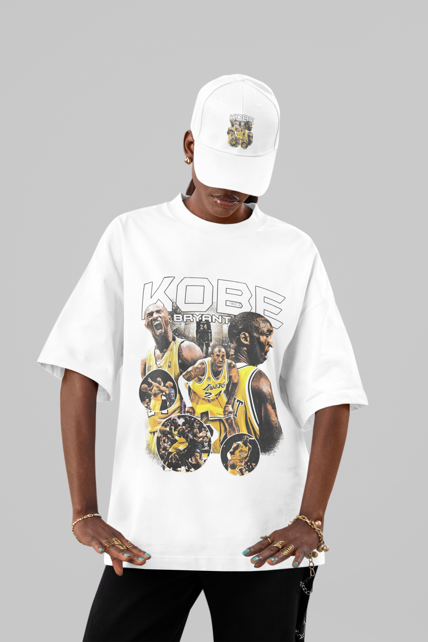 Oversized Vintage Kobe Bryant 'Mamba Tribute' Graphic T-Shirt