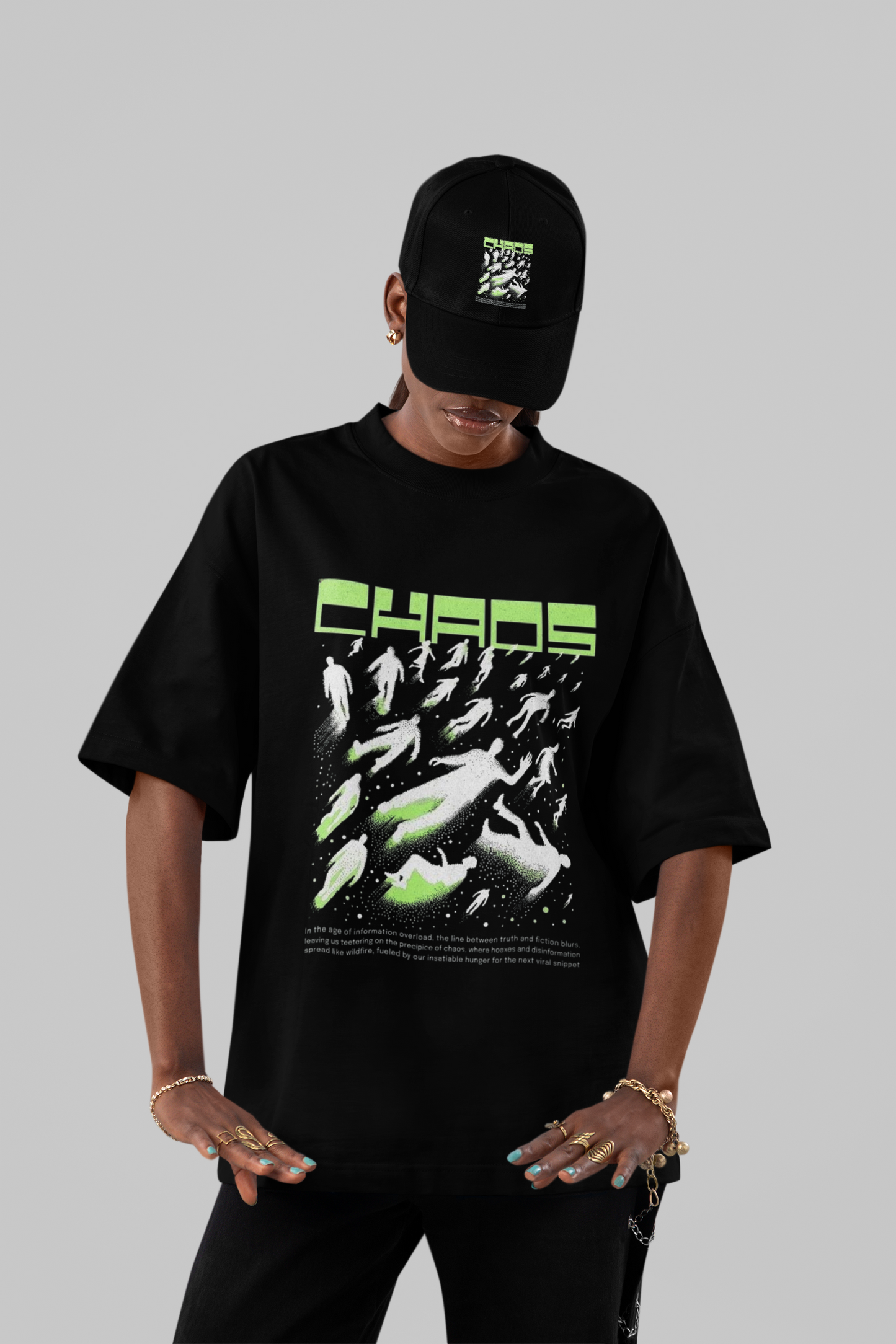 CHAOS Oversized Cyberpunk T-Shirt