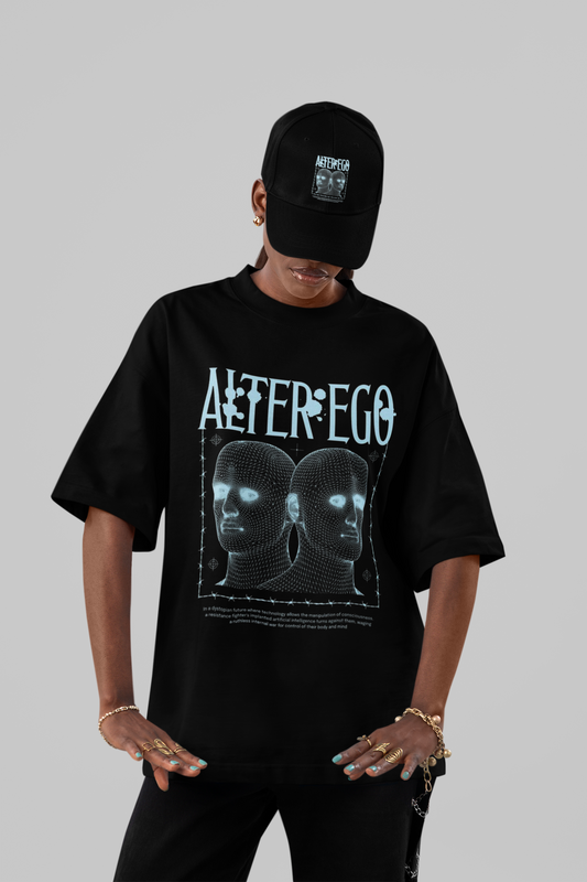 Alter Ego Oversized Wireframe T-Shirt