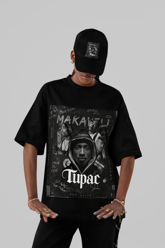 Makaveli Legacy Tupac Oversized Graphic Tee