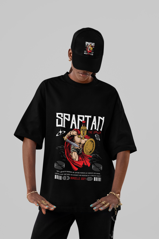 Spartan Warrior Oversized Graphic Tee