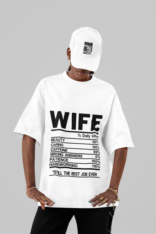 WIFE – Nutrition Facts Oversized Tee