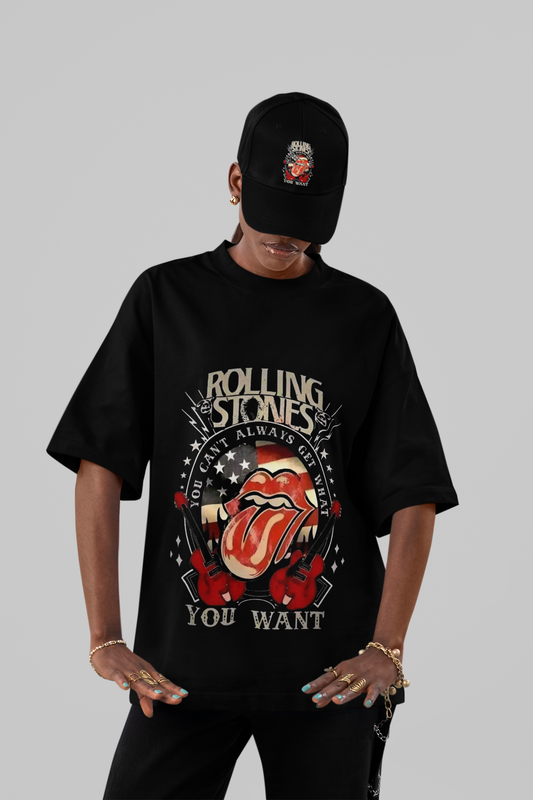 Rolling Stones “You Can’t Always Get What You Want” Oversized Tee