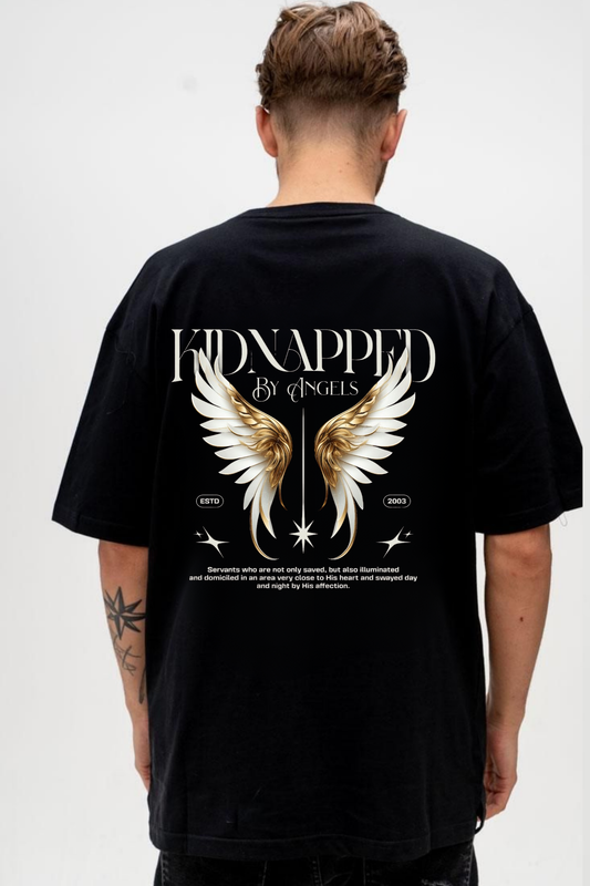 Kidnapped By Angels" Oversized Tee – Divine Protection Series