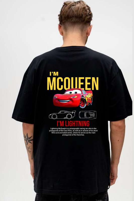I'M MCQUEEN" Graphic Tee – Lightning Edition